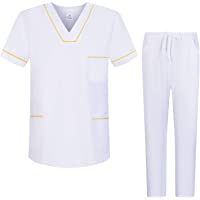 Workwear Tucano - Conjuntos Uniformes Sanitarios Blanco Unisex - Uniformes MÉDICOS Casaca Y PANTALÓN Sanitarios Ref.6601…